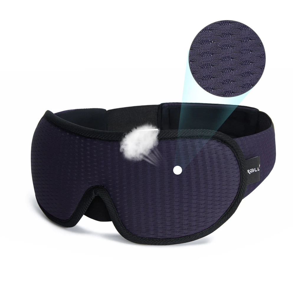 Sovemaske med 3D-form – mørklegging uten trykk på øynene