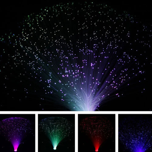 Fiberlampe med fargeskift
