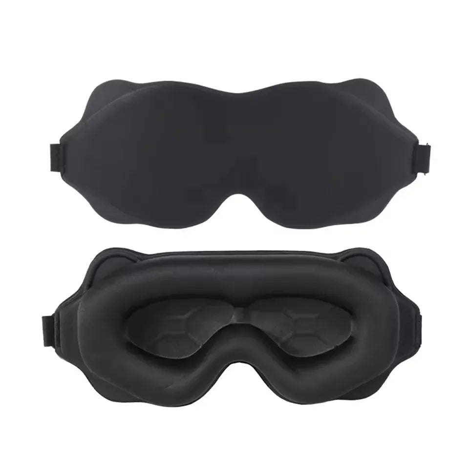Sovemaske med 3D-form – mørklegging og mykt trykk