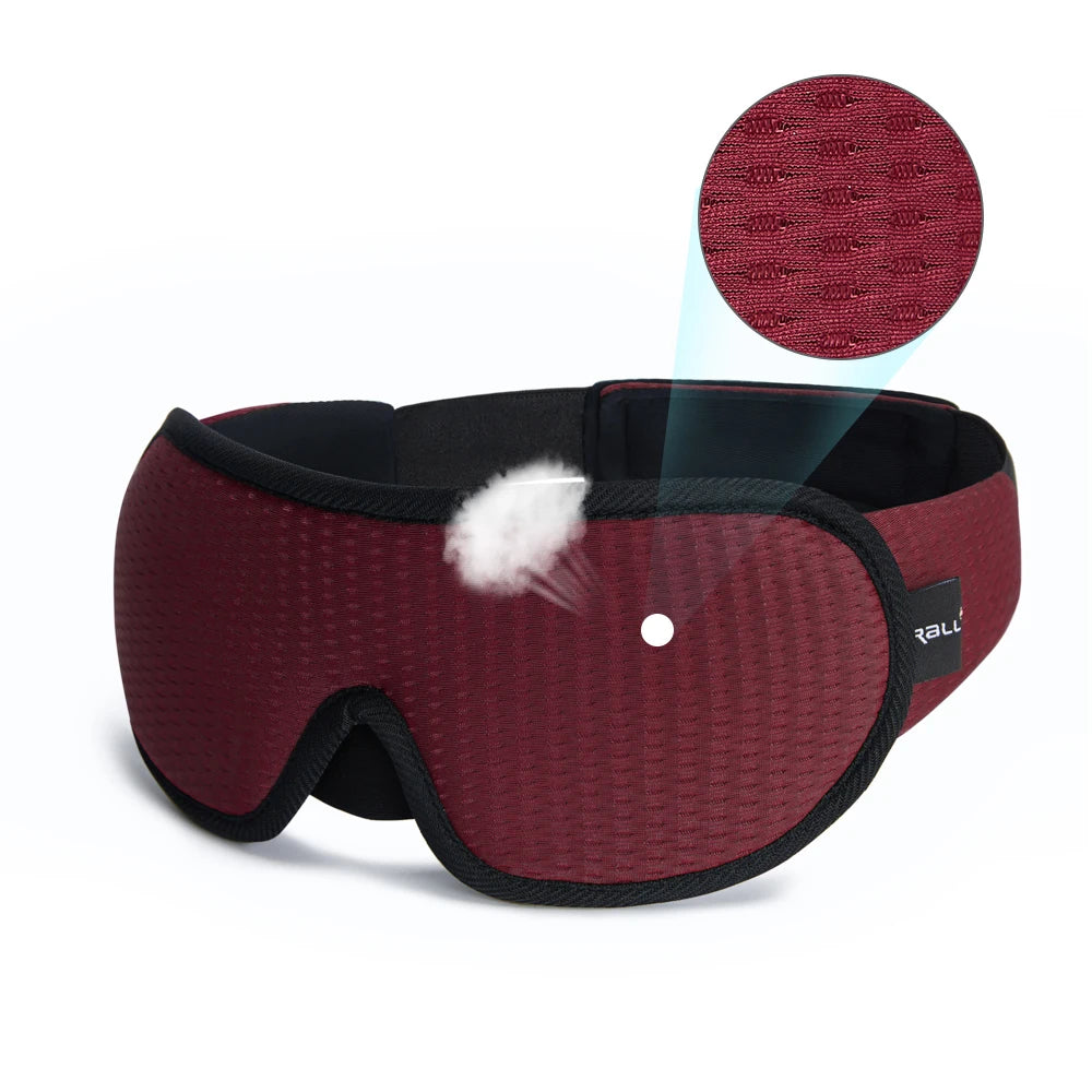 Sovemaske med 3D-form – mørklegging uten trykk på øynene