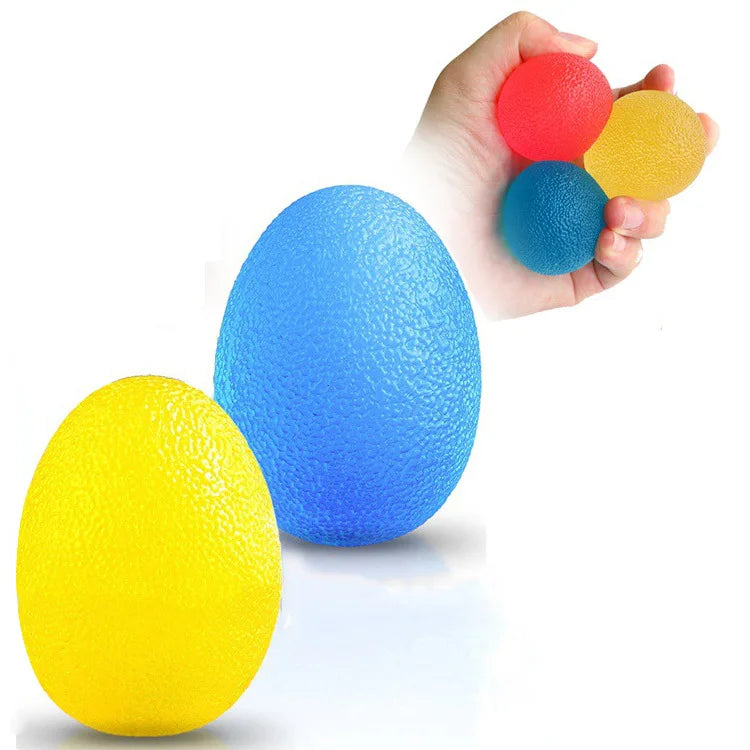 Klemmeegg i silikon – stressball for voksne