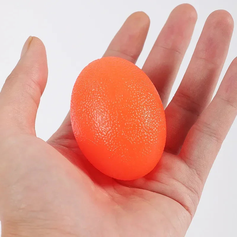 Klemmeegg i silikon – stressball for voksne
