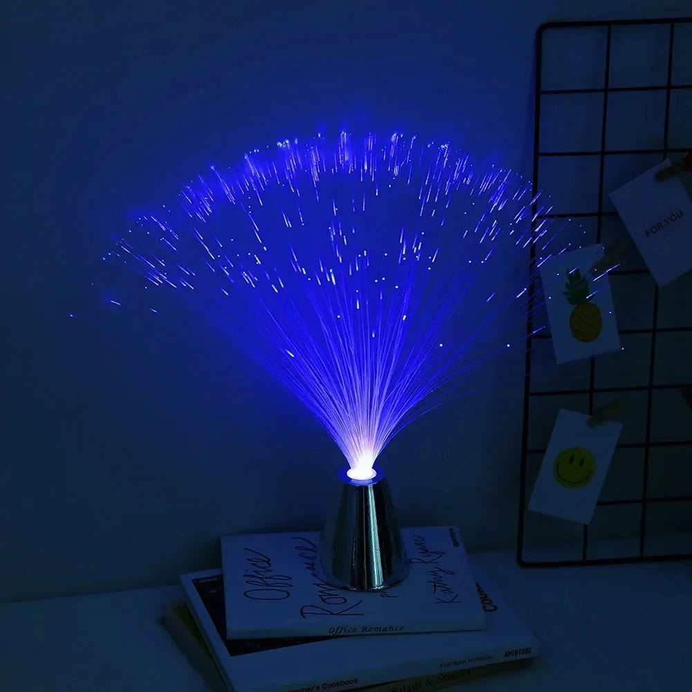 Fiberlampe med 7 farger