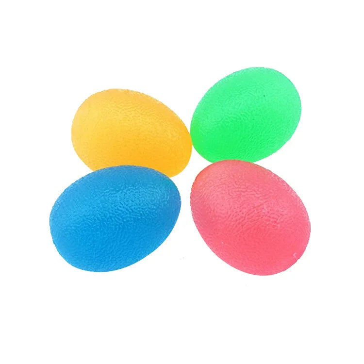 Klemmeegg i silikon – stressball for voksne