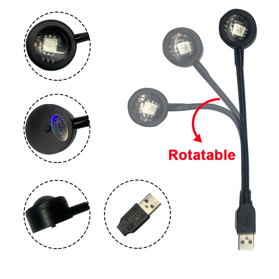 Solnedgangslampe med USB – mykt stemningslys på veggen