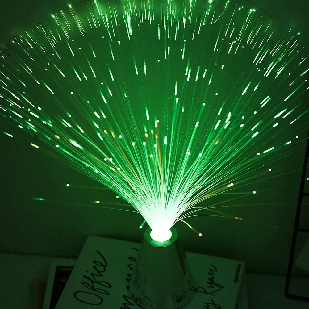 Fiberlampe med 7 farger