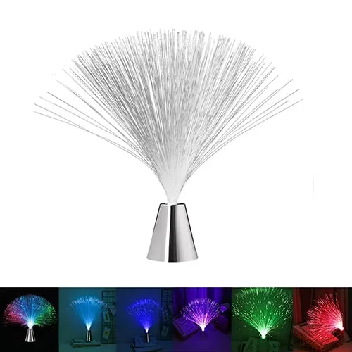 Fiberlampe med 7 farger