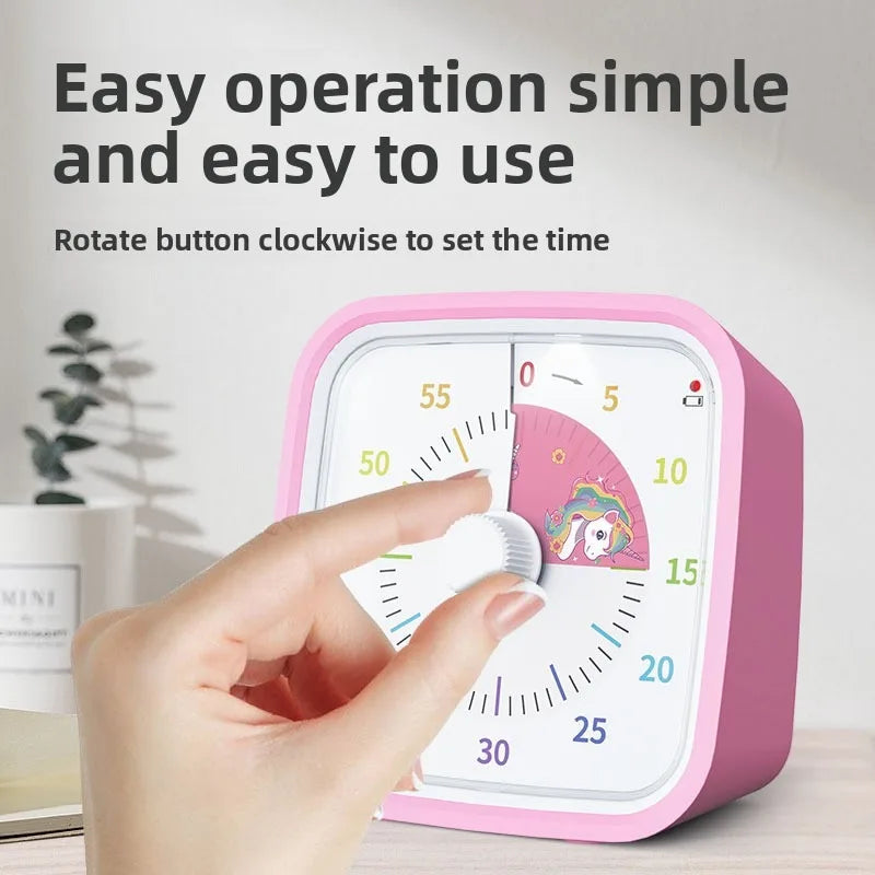 Visuell timer 60 min – stille, med nattlys