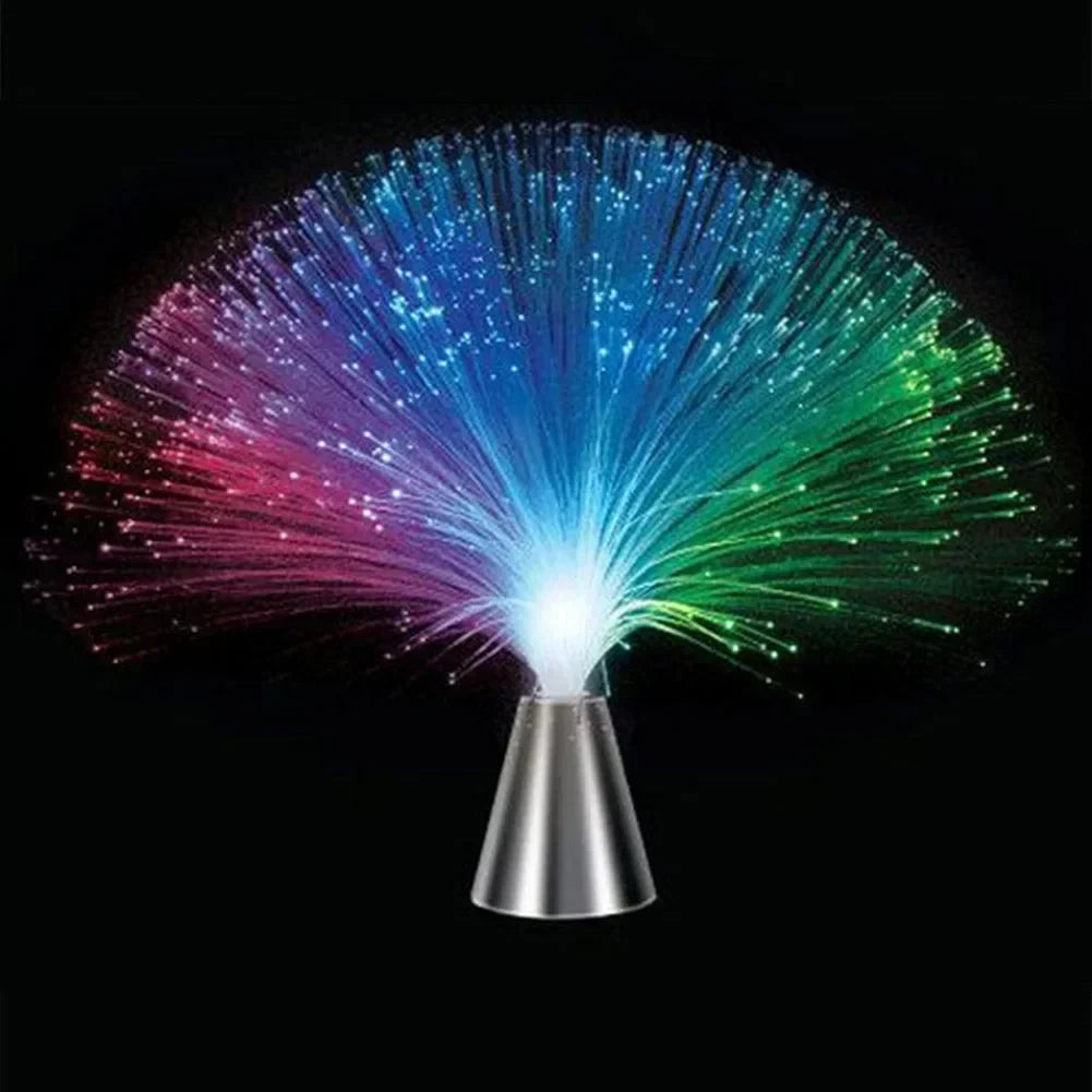 Fiberlampe med 7 farger