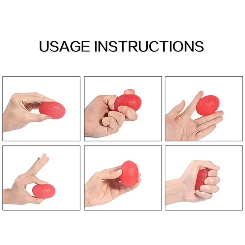 Klemmeegg i silikon – stressball for voksne