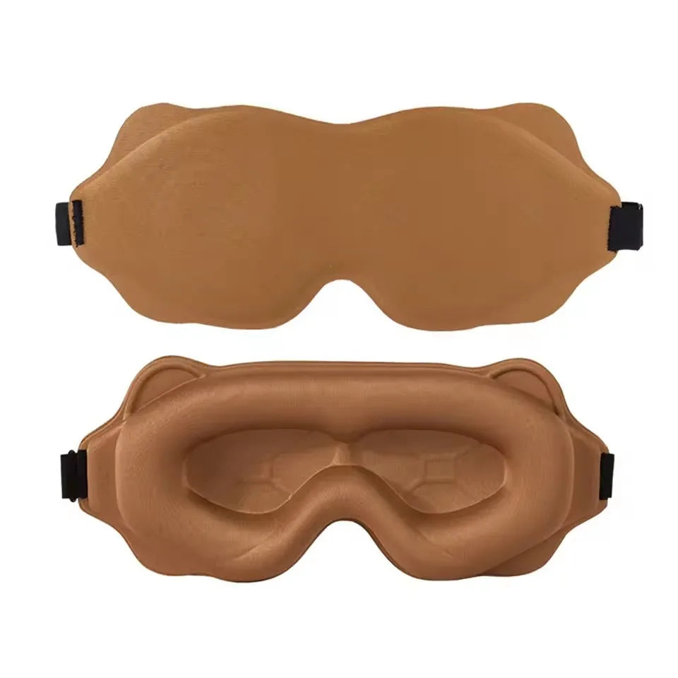 Sovemaske med 3D-form – mørklegging og mykt trykk