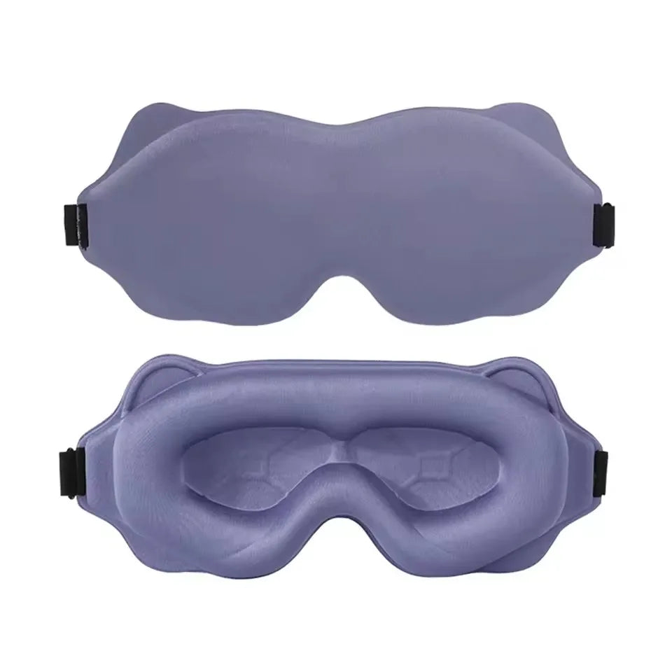 Sovemaske med 3D-form – mørklegging og mykt trykk